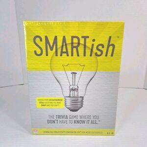 SMARTish Trivia Board Game by Mattel New Factory Sealed Party Family Game NIB